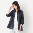 コルディア(CORDIER)のタックデザインシアーチュニックブラウス ネイビー(094)