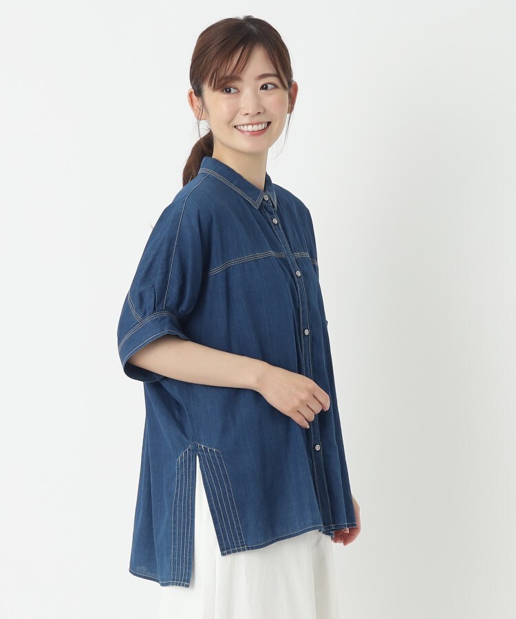 コルディア(CORDIER)のデニムライク ツイルコットンシャツ15