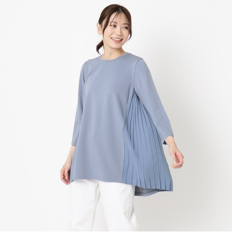 コルディア(CORDIER)のクラージュジャージ プリーツドッキングデザインチュニック