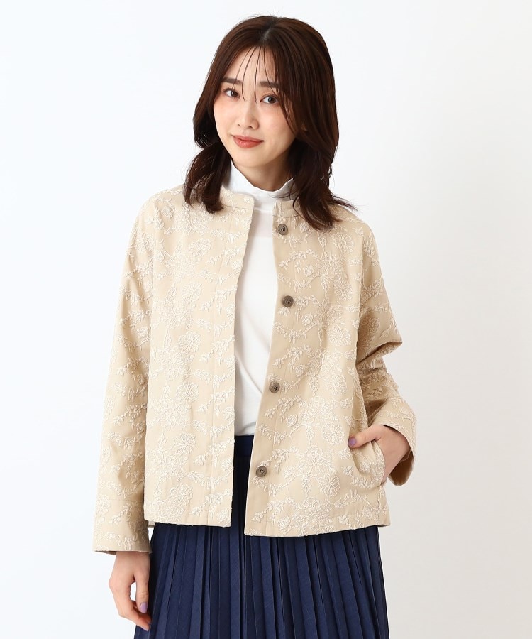 コルディア(CORDIER)の【M～4Lサイズ/手洗い可】オリジナル総刺繍ジャケット9