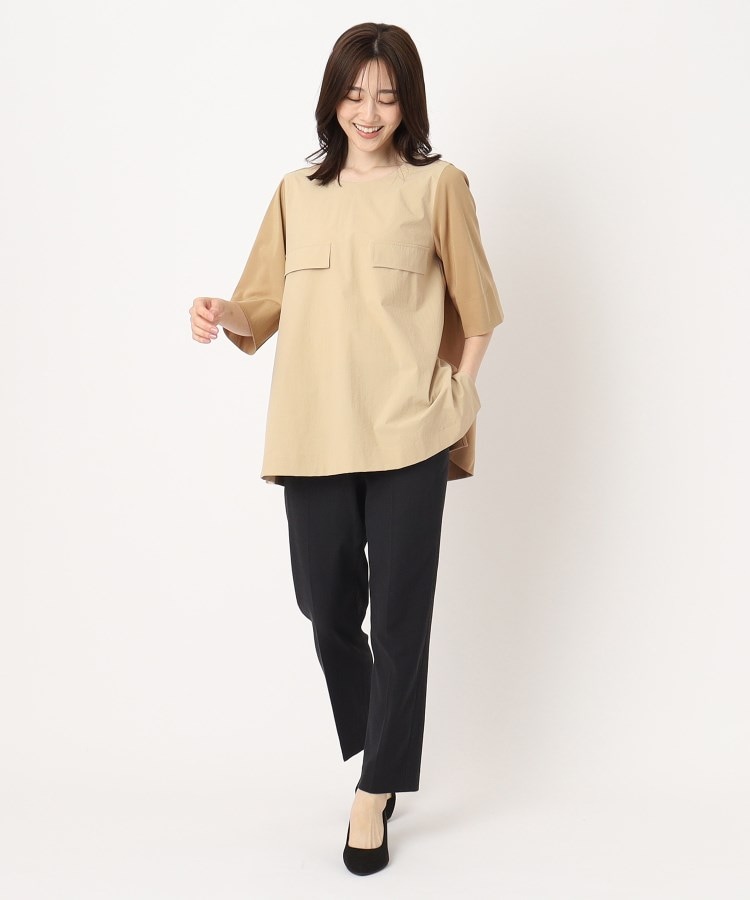 M~4Lサイズ/接触冷感】クールストレッチプルオーバー M~4Lサイズ/接触冷感】クールストレッチプルオーバー