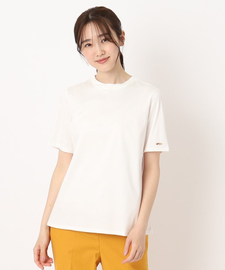 コルディア(CORDIER)の【M～4Lサイズ】コットンスムースTシャツ ホワイト(001)