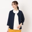 コルディア(CORDIER)の【M～4Lサイズ／洗える／接触冷感】クーリッシュヤーン カーディガン ネイビー(094)