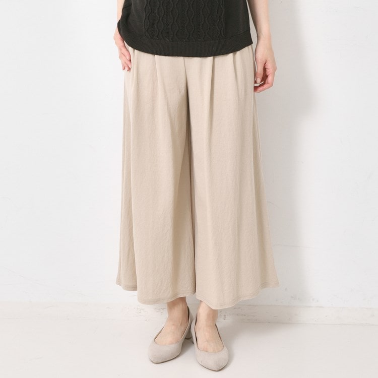 コルディア(CORDIER)の【S～2Lサイズ】リラクシージャージワイドパンツ 6～9分丈パンツ
