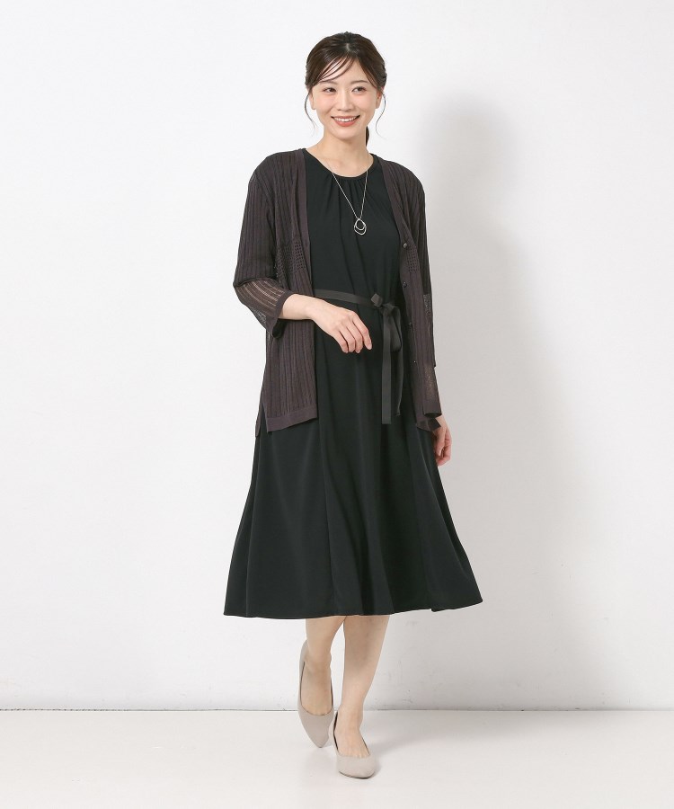 コルディア(CORDIER)の【接触冷感／洗える／M～4Lサイズ】ドライタッチ 美シルエットジャージワンピース10