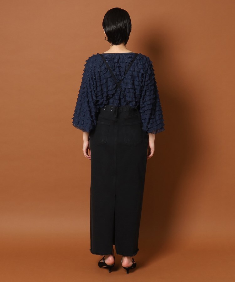 upper hights(アッパーハイツ)【別注】サスペンダーデニムロングスカート