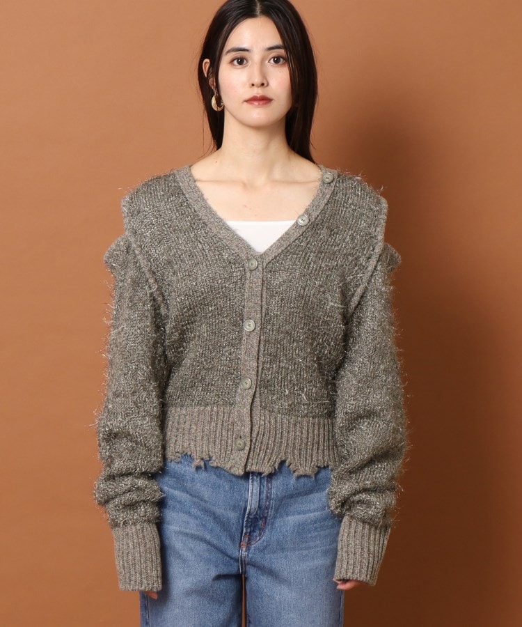 ドレステリア(レディース)(DRESSTERIOR(Ladies))のmuller of yoshiokubo（ミュラーオブヨシオクボ） GLITTER KNIT CARDIGAN3