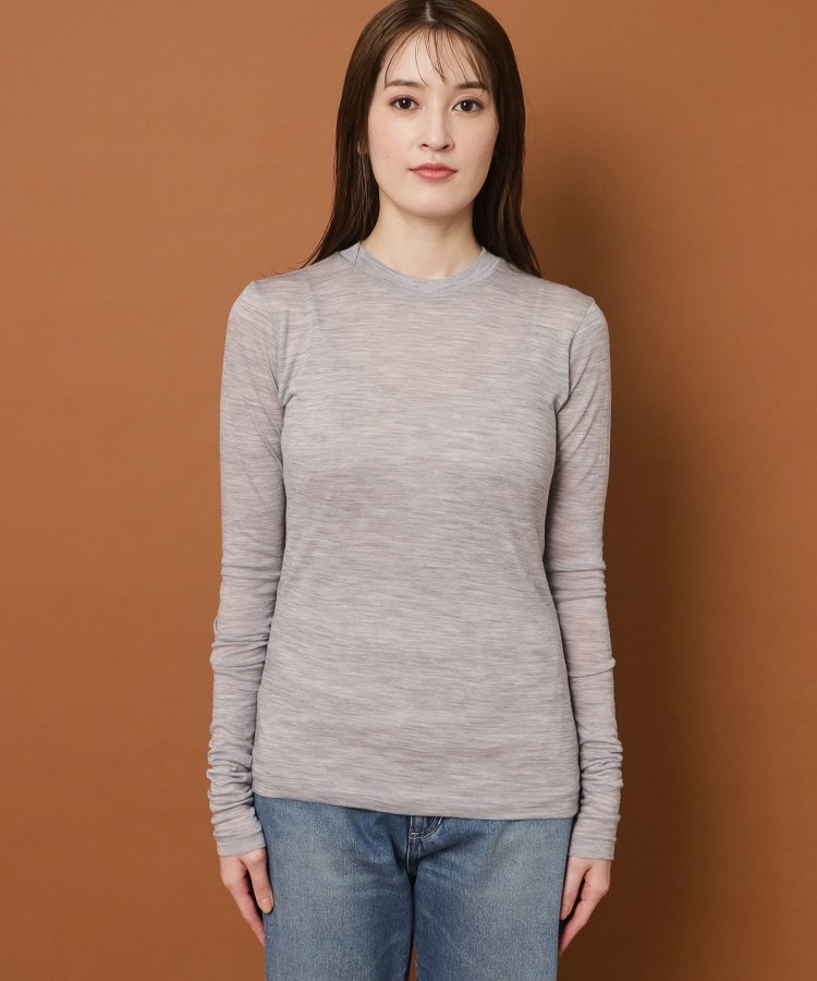 ドレステリア(レディース)(DRESSTERIOR(Ladies))のAURALEE（オーラリー）SUPER SOFT WOOL SHEER JERSEY L／S TEE3