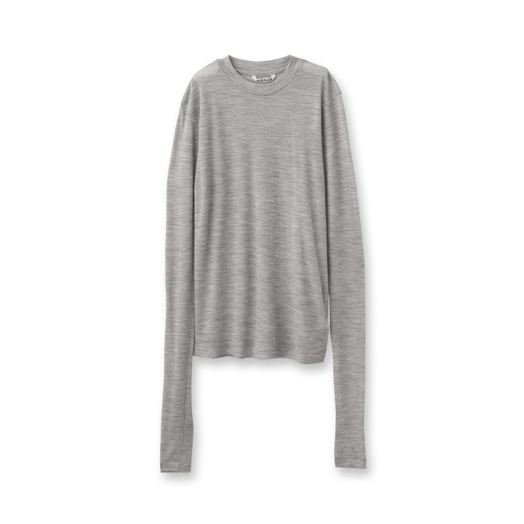 ◇AURALEE(オーラリー)SUPER SOFT WOOL SHEER JERSEY L/S TEE