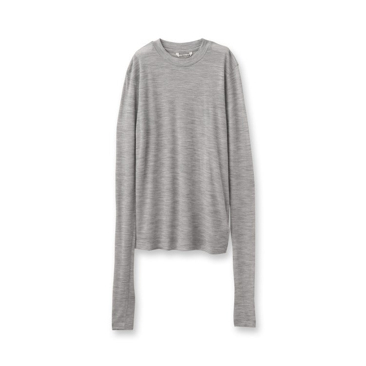 ドレステリア(レディース)(DRESSTERIOR(Ladies))のAURALEE（オーラリー）SUPER SOFT WOOL SHEER JERSEY L／S TEE カットソー