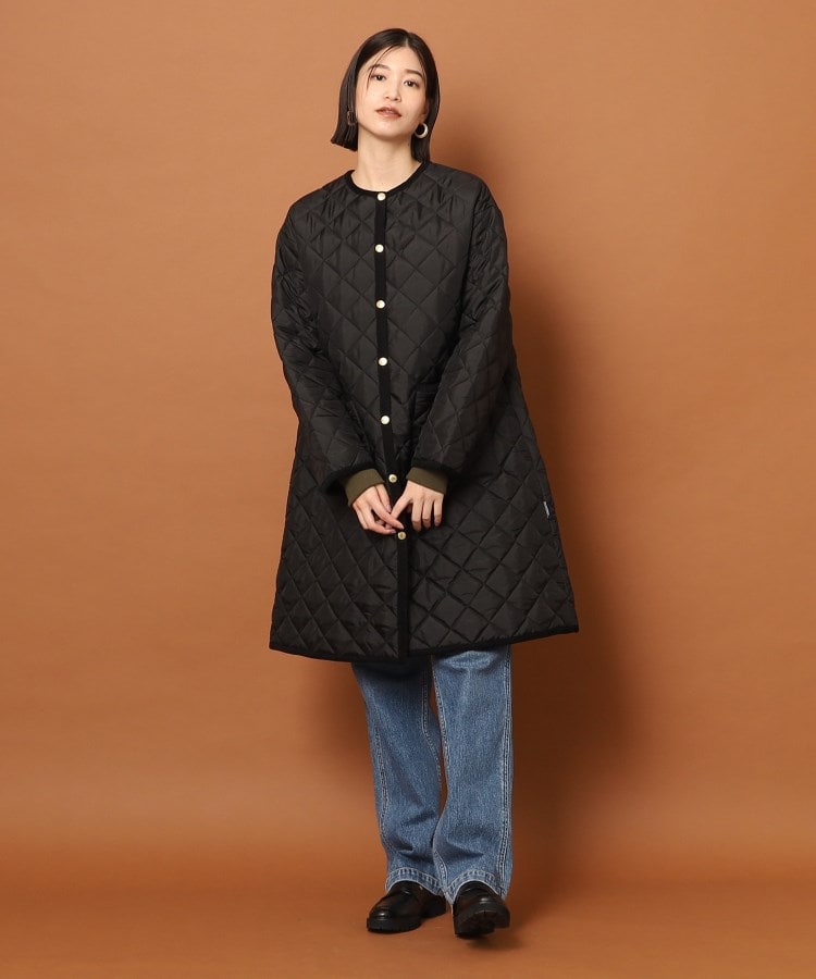 Traditional WeatherWear（トラディショナルウェザーウェアー）ARKLEY LONG A-LINE アークリー  ノーカラーキルティングコート