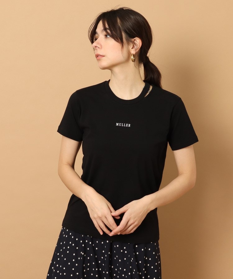 muller of yoshiokubo(ミュラーオブヨシオクボ) 【別注】SLIT NECK T 