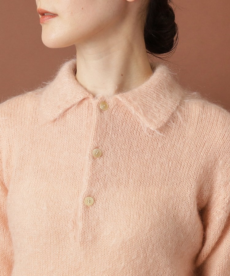 ドレステリア(レディース)(DRESSTERIOR(Ladies))の◆AURALEE（オーラリー）BRUSHED SUPER KID MOHAIR KNIT SHORT POLO18