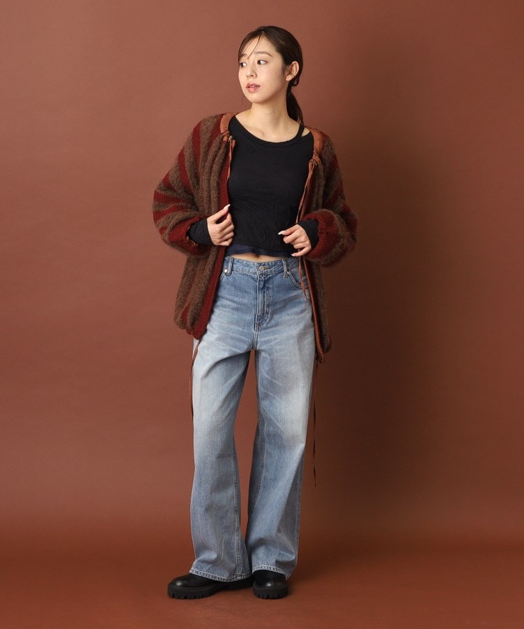 ドレステリア(レディース)(DRESSTERIOR(Ladies))のmuller of yoshiokubo（ミュラーオブヨシオクボ）LATTICE MOHAIR BLOUSON ニット8