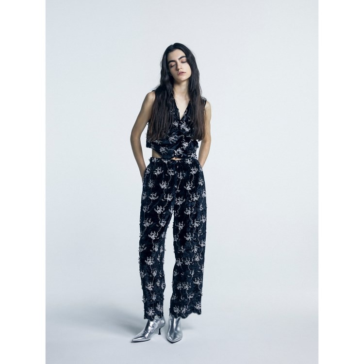 crinkle crinkle crinkle/クリンクル クリンクル クリンクル】3D embroidery dot  pants(506004930) | ノーリーズソフィー(NOLLEY'S sophi) - d fashion