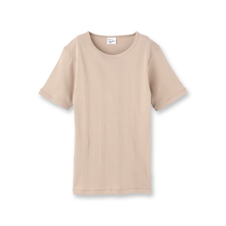 ドレステリア(レディース)(DRESSTERIOR(Ladies))のRobert．P．Miller（ロベルト・ピー・ミラー）パネルリブクルーネックTシャツ Ｔシャツ