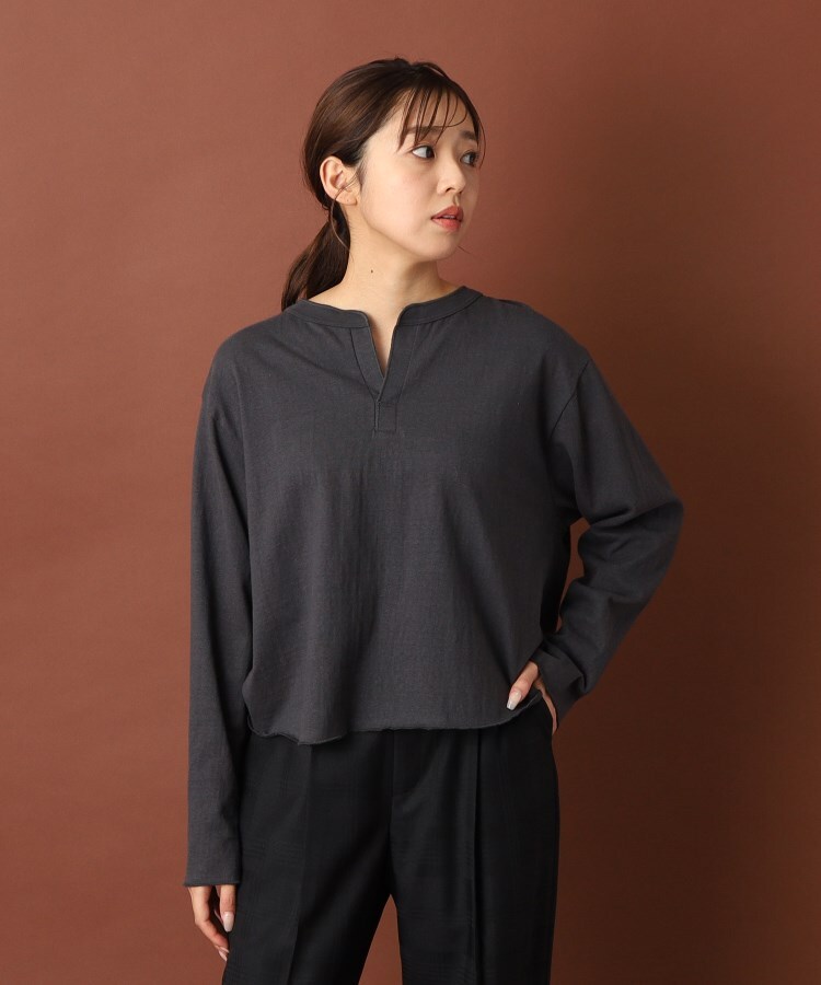 超人気ブティック DRESSTERIOR別注アメリカーナ 黒americana チュニックTシャツ トップス