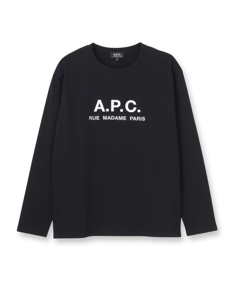 ドレステリア(レディース)(DRESSTERIOR(Ladies))の◆A．P．C．（アーペーセー）RUE MADAME H MANCHES 長袖Tシャツ ブラック(019)