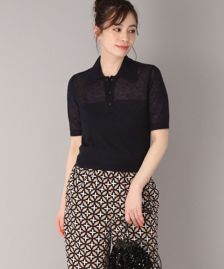 ◇AURALEE（オーラリー）KID MOHAIR SHEER ポロニット（ニット