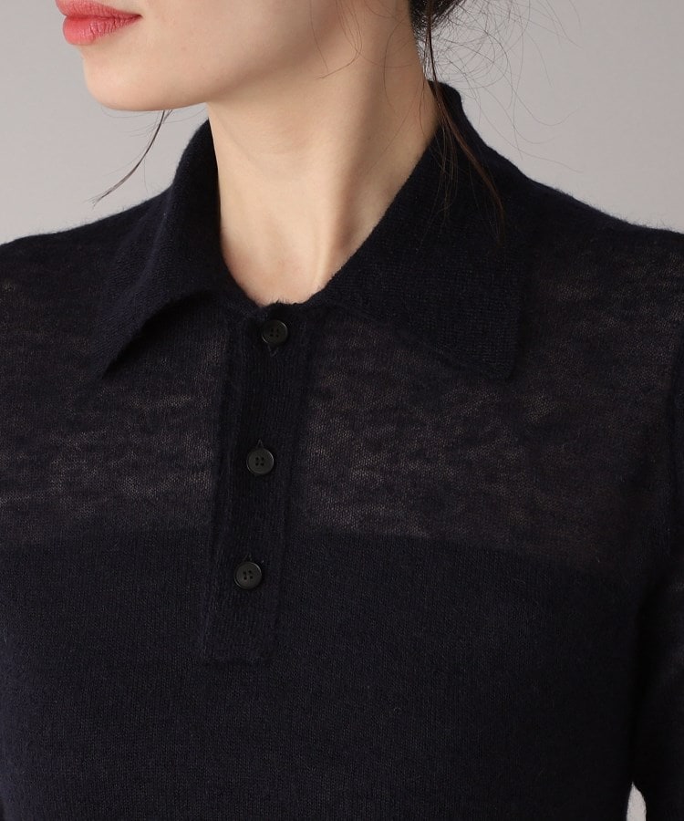 ◇AURALEE(オーラリー)KID MOHAIR SHEER ポロニット(ニット ◇AURALEE(オーラリー)KID MOHAIR SHEER ポロニット(ニット