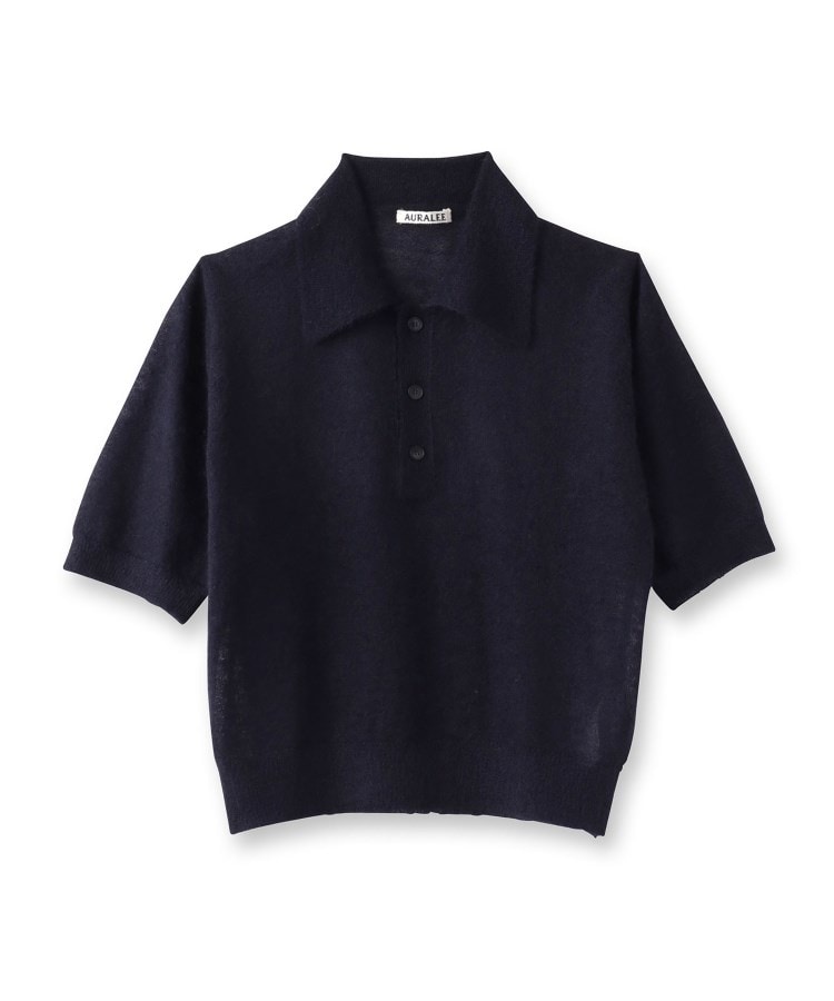 ◇AURALEE(オーラリー)KID MOHAIR SHEER ポロニット(ニット ◇AURALEE(オーラリー)KID MOHAIR SHEER ポロニット(ニット