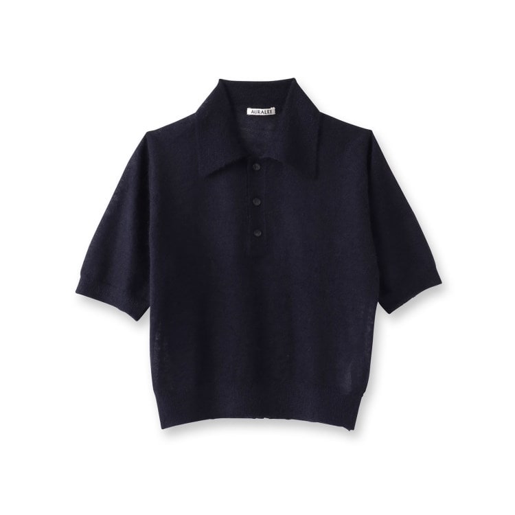◇AURALEE(オーラリー)KID MOHAIR SHEER ポロニット(ニット ◇AURALEE(オーラリー)KID MOHAIR SHEER ポロニット(ニット