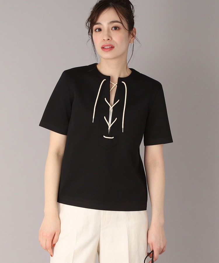 ドレステリア(レディース)(DRESSTERIOR(Ladies))の◆AURALEE（オーラリー）WETSUIT JERSEY LACE UP TEE6