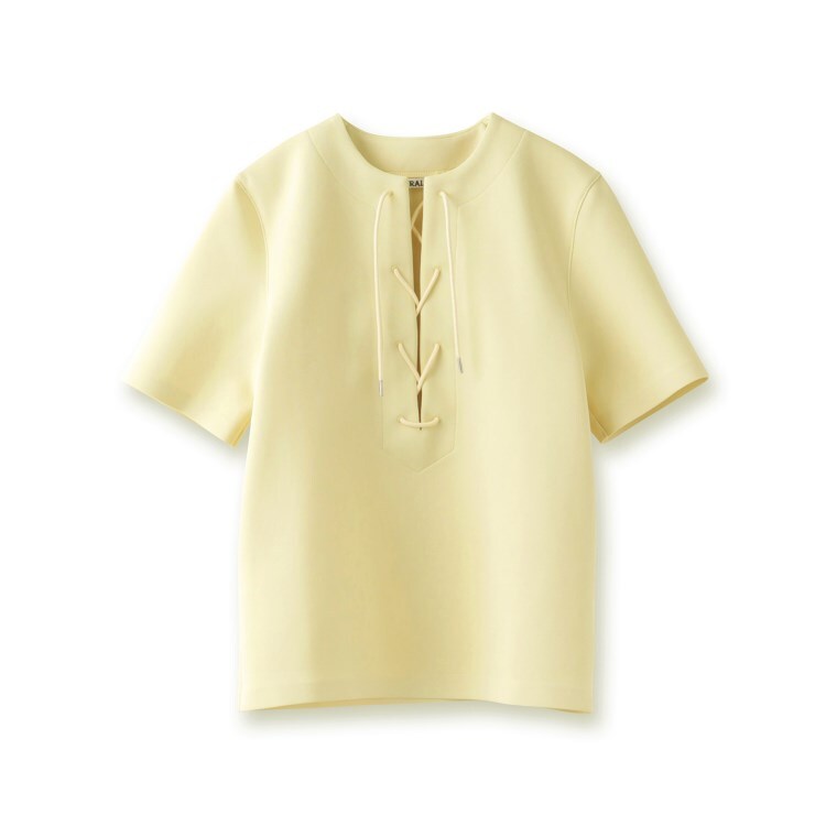 ドレステリア(レディース)(DRESSTERIOR(Ladies))の◆AURALEE（オーラリー）WETSUIT JERSEY LACE UP TEE カットソー