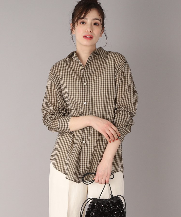 ◇AURALEE(オーラリー)AIRY LIGHT COTTON CHECK BIG SHIRT ◇AURALEE(オーラリー)AIRY LIGHT COTTON CHECK BIG SHIRT