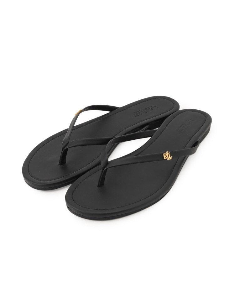 ドレステリア(レディース)(DRESSTERIOR(Ladies))の◆Lauren Ralph Lauren（ローレンラルフローレン）FLIP FLOP フラットサンダル ブラック(019)