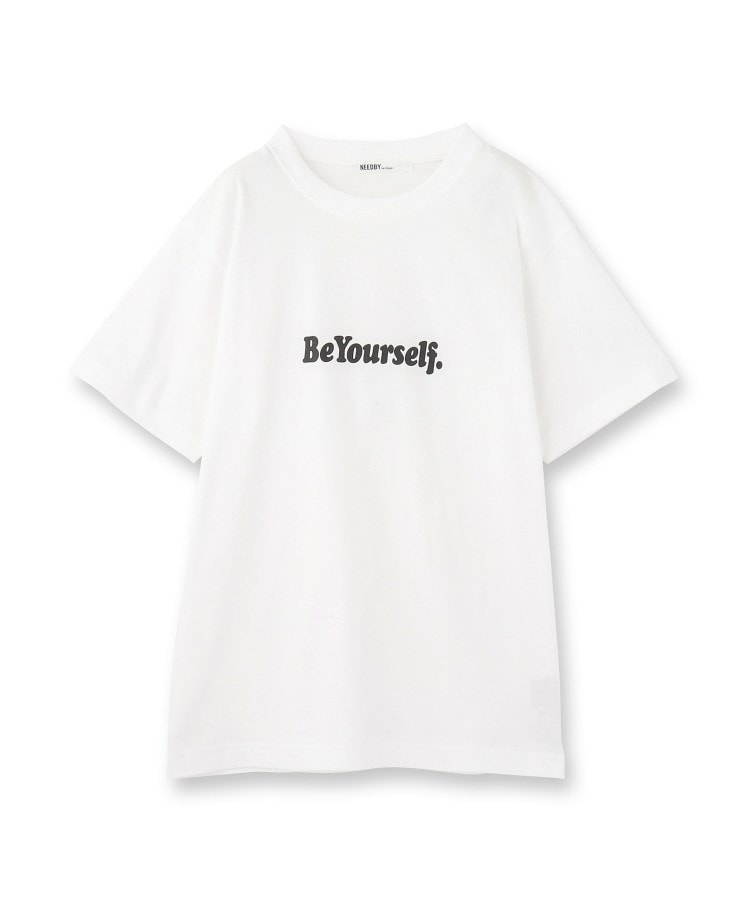 ドレステリア(レディース)(DRESSTERIOR(Ladies))のNEEDBY heritage（ニードバイヘリテージ）MINI ロゴTシャツ ホワイト(001)