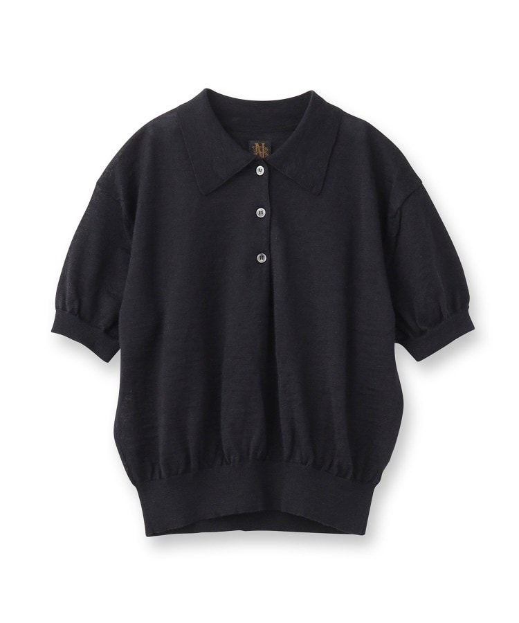 ◇BATONER(バトナー)CHOMA 半袖ポロニット(ニット/セーター ◇BATONER(バトナー)CHOMA 半袖ポロニット(ニット/セーター