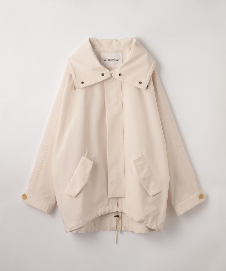 ドレステリア(レディース)(DRESSTERIOR(Ladies))のVACHEMENT（ヴァシュモン）シェルタフタスタンドカラーブルゾン グレージュ(050)