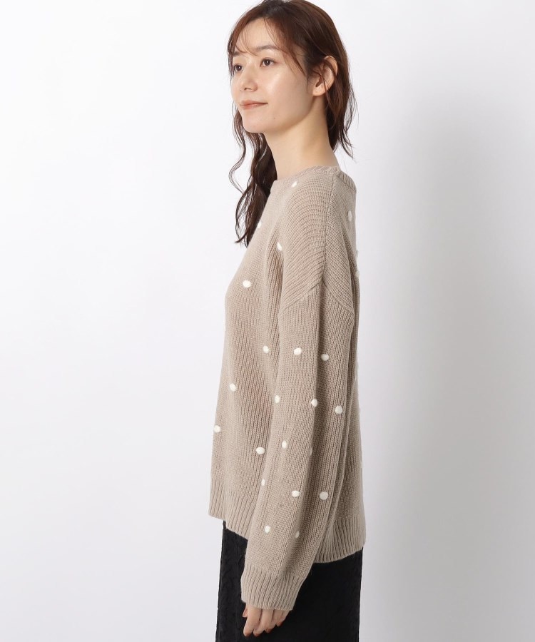 刺繍/洗える】ドット刺繍プルオーバーニット(ニット/セーター) | Lui