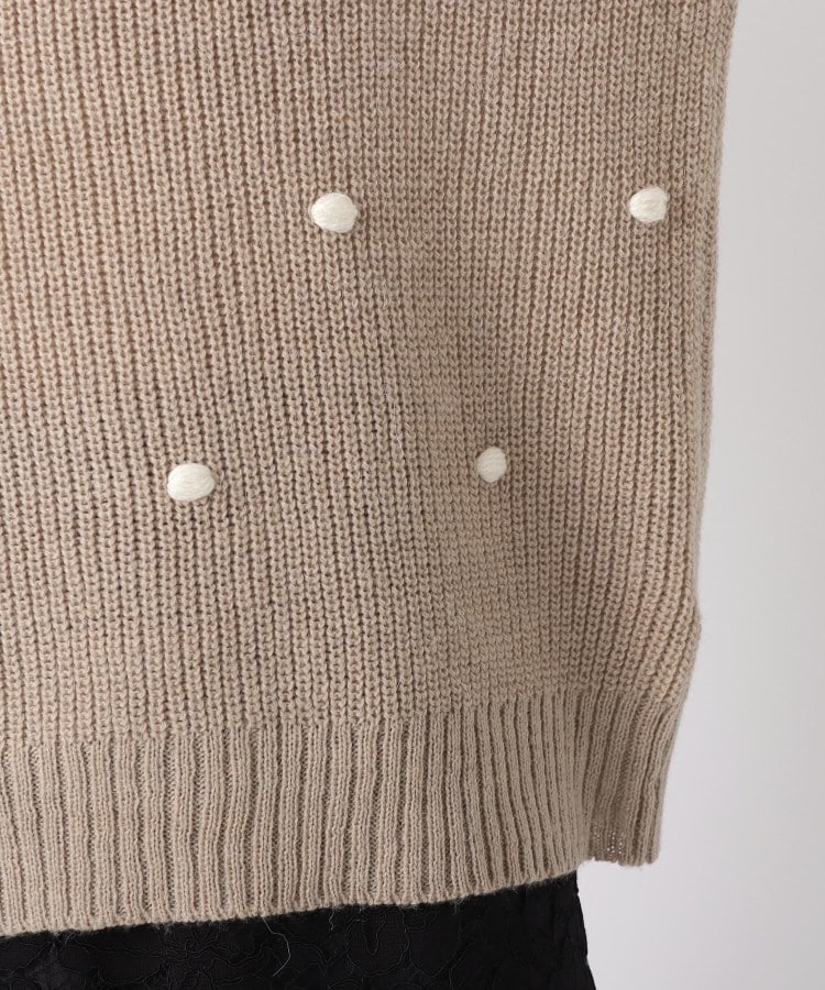 刺繍/洗える】ドット刺繍プルオーバーニット(ニット/セーター) | Lui
