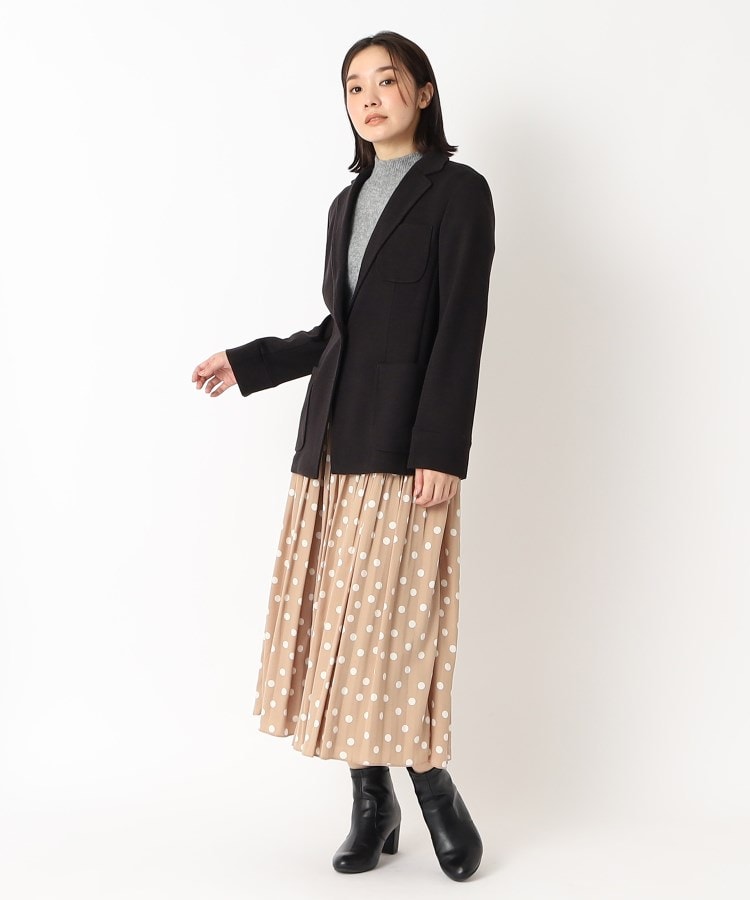 【セットアップ】ランダムドットのプリーツスカート