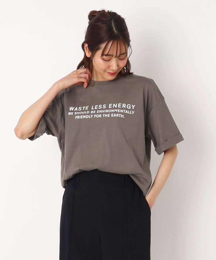 ルイシャンタン(Lui Chantant)の【洗える/日本製】エコメッセージロゴＴシャツ24