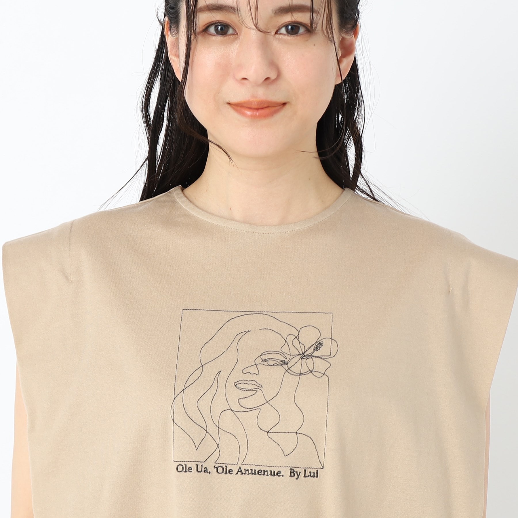 ルイシャンタン(Lui Chantant)の【刺繍/洗える/日本製】ロコガールTシャツ4