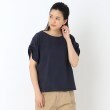 ルイシャンタン(Lui Chantant)の【洗える】タック袖Tシャツ ライトブルー(091)