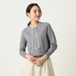 ルイシャンタン(Lui Chantant)の【上品な／洗える】配色タイ付きニット グレー(012)