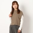 ルイシャンタン(Lui Chantant)の【洗える／日本製／ダイヤ編み模様】ドラロンメンニットベスト11