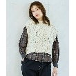 ルイシャンタン(Lui Chantant)の【洗える／日本製／ダイヤ編み模様】ドラロンメンニットベスト23