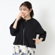 ルイシャンタン(Lui Chantant)の【洗える／日本製／軽い】サッカージップブルゾン ブラック(019)