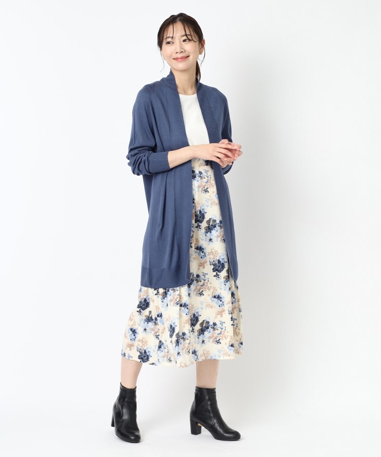 ルイシャンタン(Lui Chantant)の【洗える／日本製／華やか】フラワーサテンスカート8