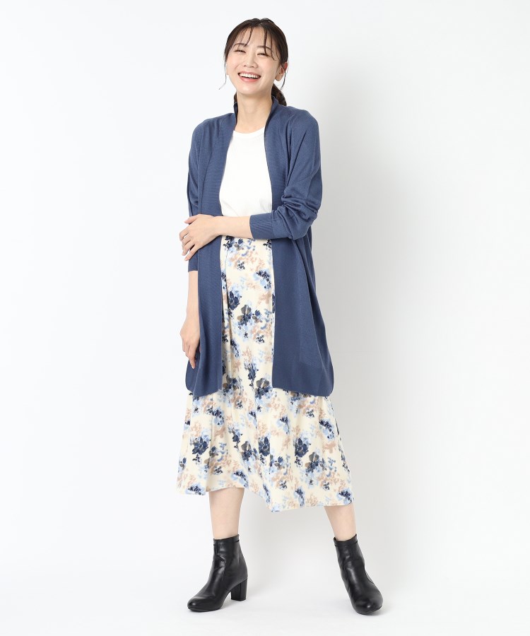 ルイシャンタン(Lui Chantant)の【洗える／日本製／華やか】フラワーサテンスカート9