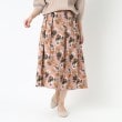 ルイシャンタン(Lui Chantant)の【洗える／日本製／華やか】フラワーサテンスカート ピンクベージュ(153)
