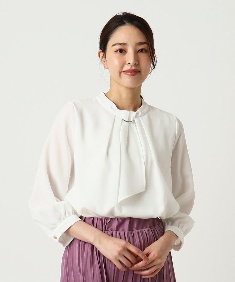ルイシャンタン(Lui Chantant)の【洗える／売れ筋 】リボンタイブラウス10