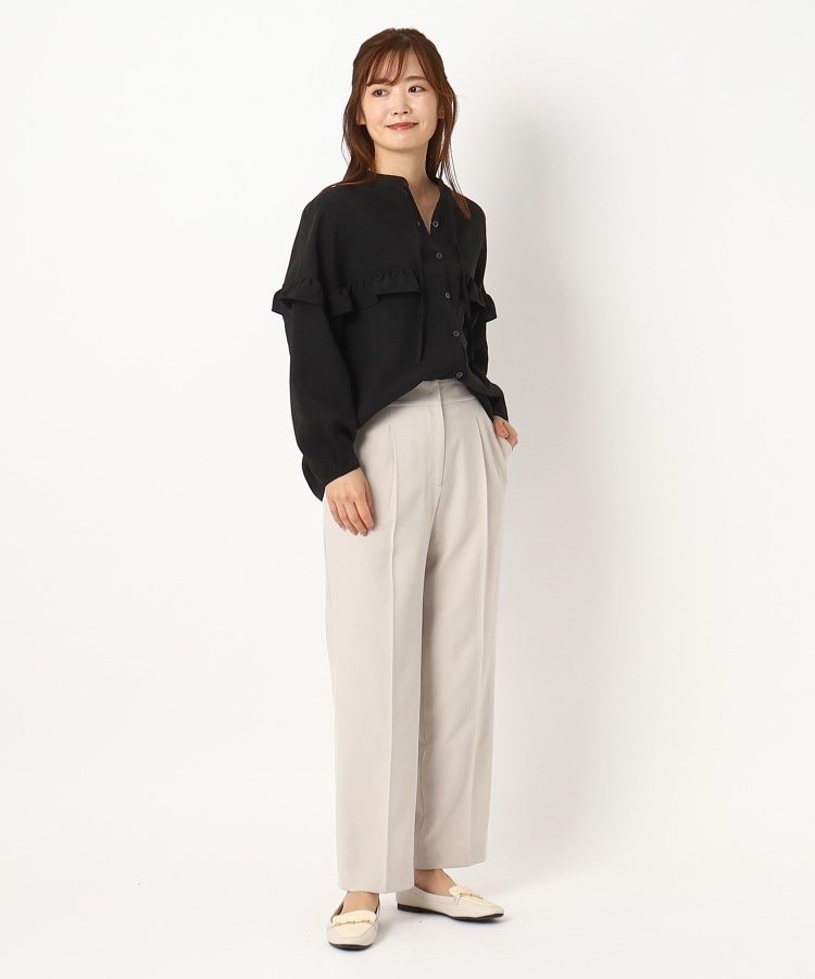 ルイシャンタン(Lui Chantant)の【日本製／洗える／フリル】ナチュラルドライシャツ／シャンブレーシャツ31