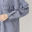 ルイシャンタン(Lui Chantant)の【日本製／洗える／フリル】ナチュラルドライシャツ／シャンブレーシャツ5