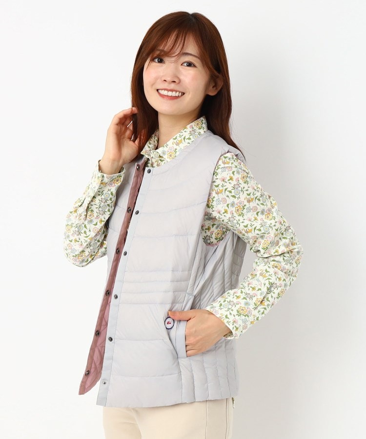 ルイシャンタン(Lui Chantant)の【売れ筋／人気の／ショート丈】スタンドカラーインナーダウン グレー(012)